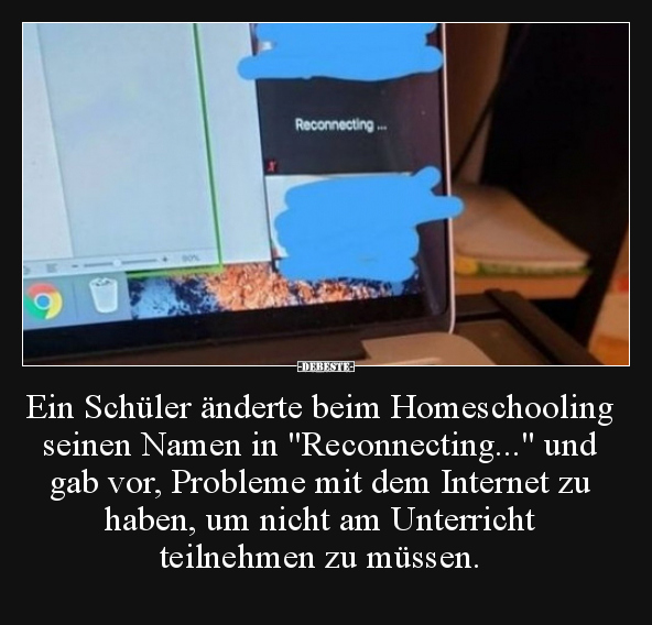 Ein Schüler änderte beim Homeschooling seinen Namen in.. - Lustige Bilder | DEBESTE.de