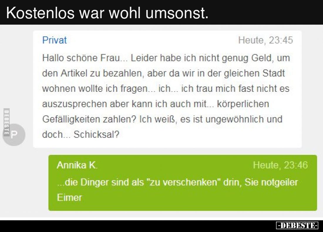 Kostenlos war wohl umsonst... - Lustige Bilder | DEBESTE.de