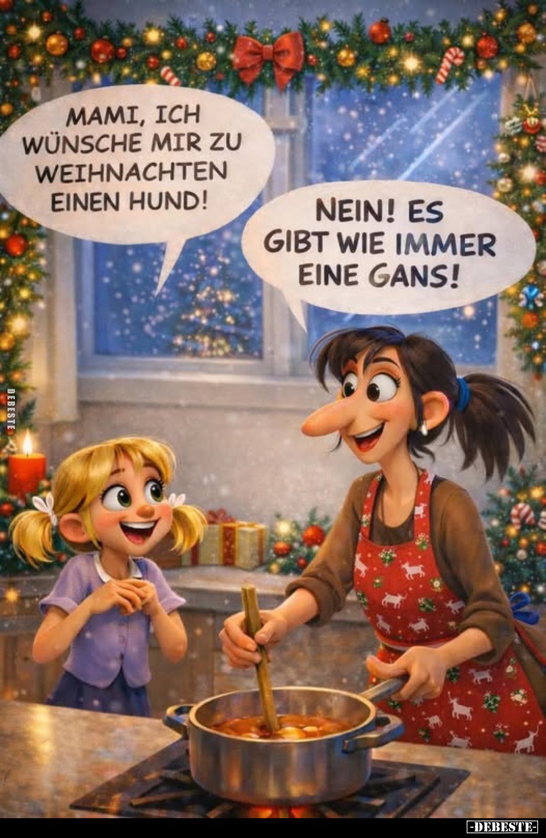 Mami, ich wünsche mir zu Weihnachten einen Hund!.. - Lustige Bilder | DEBESTE.de