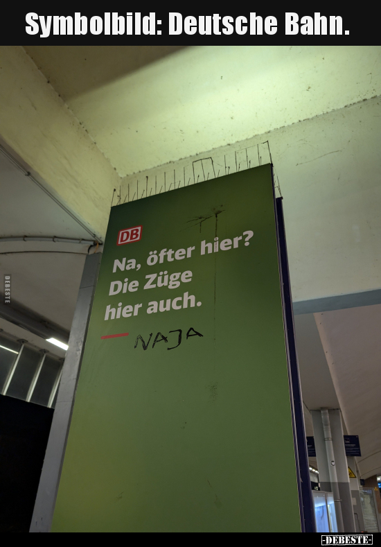 Symbolbild: Deutsche Bahn... - Lustige Bilder | DEBESTE.de