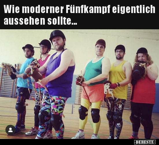 Wie moderner Fünfkampf eigentlich aussehen sollte... - Lustige Bilder | DEBESTE.de