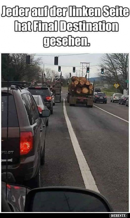 Jeder auf der linken Seite hat Final Destination..