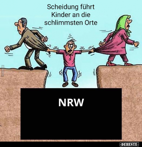 Scheidung führt Kinder an die schlimmsten Orte..