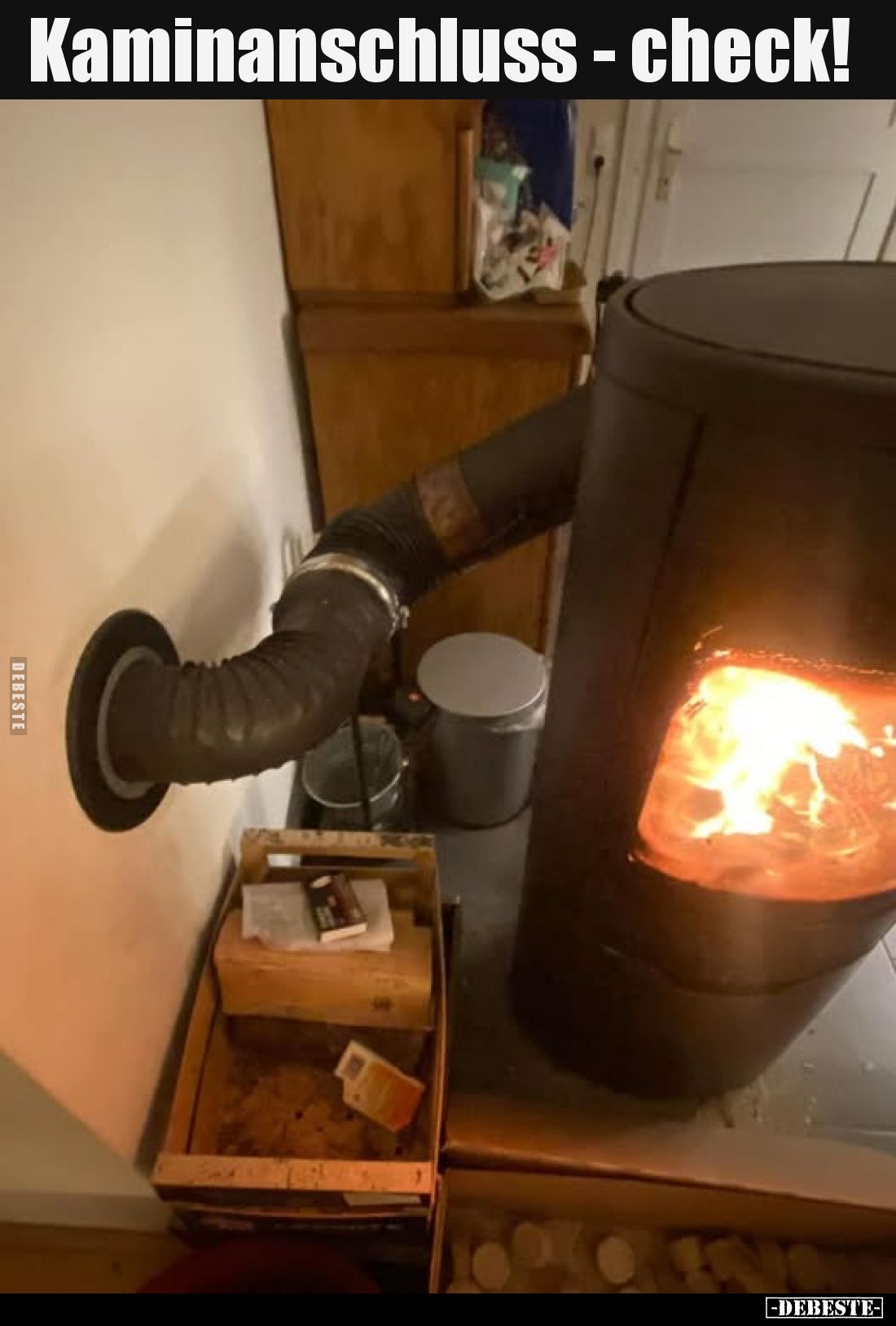 Kaminanschluss - check!