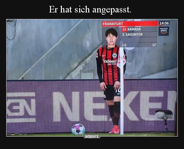 Er hat sich angepasst.