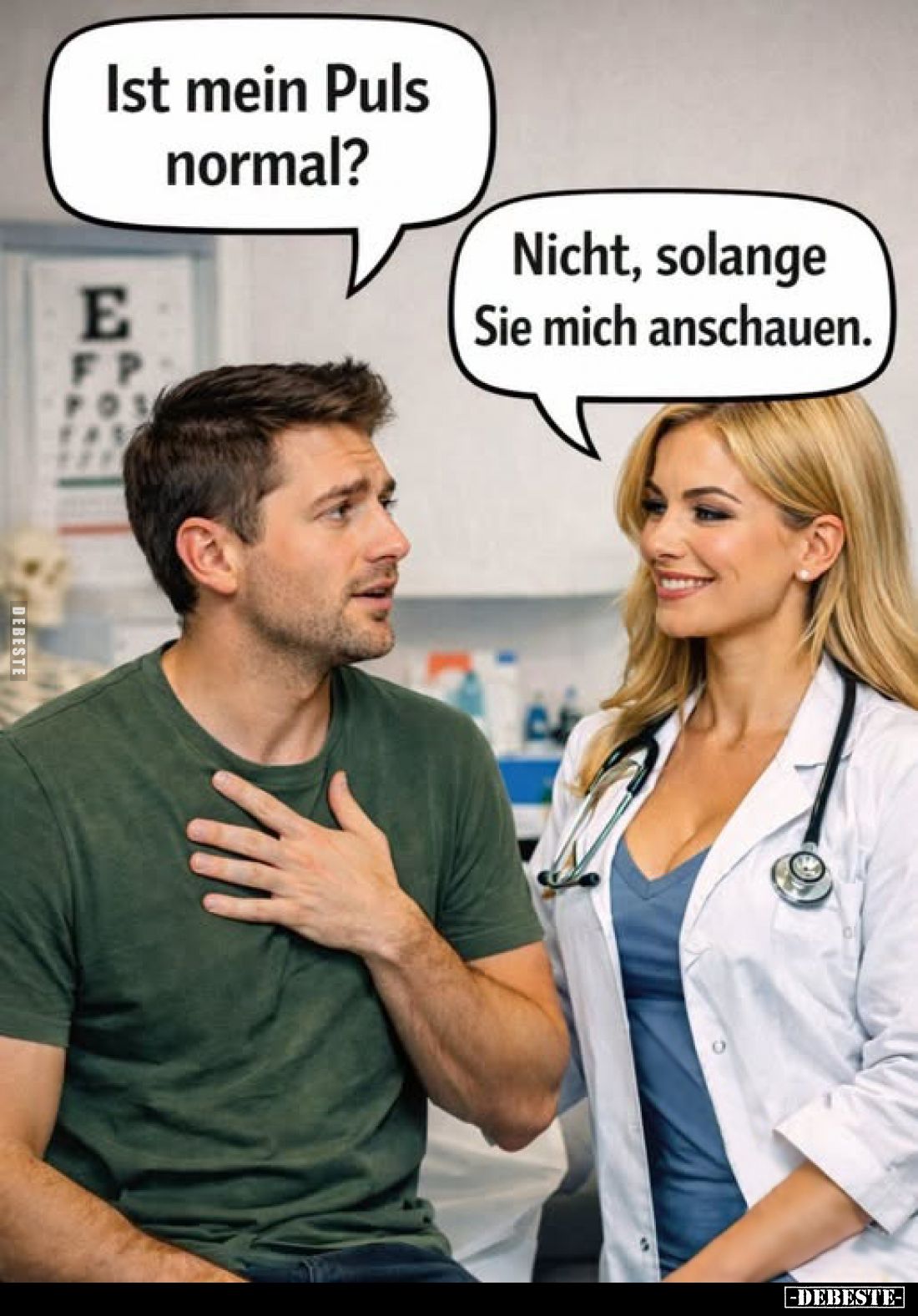 Ist mein Puls normal? Nicht, solange Sie mich anschauen.. - Lustige Bilder | DEBESTE.de