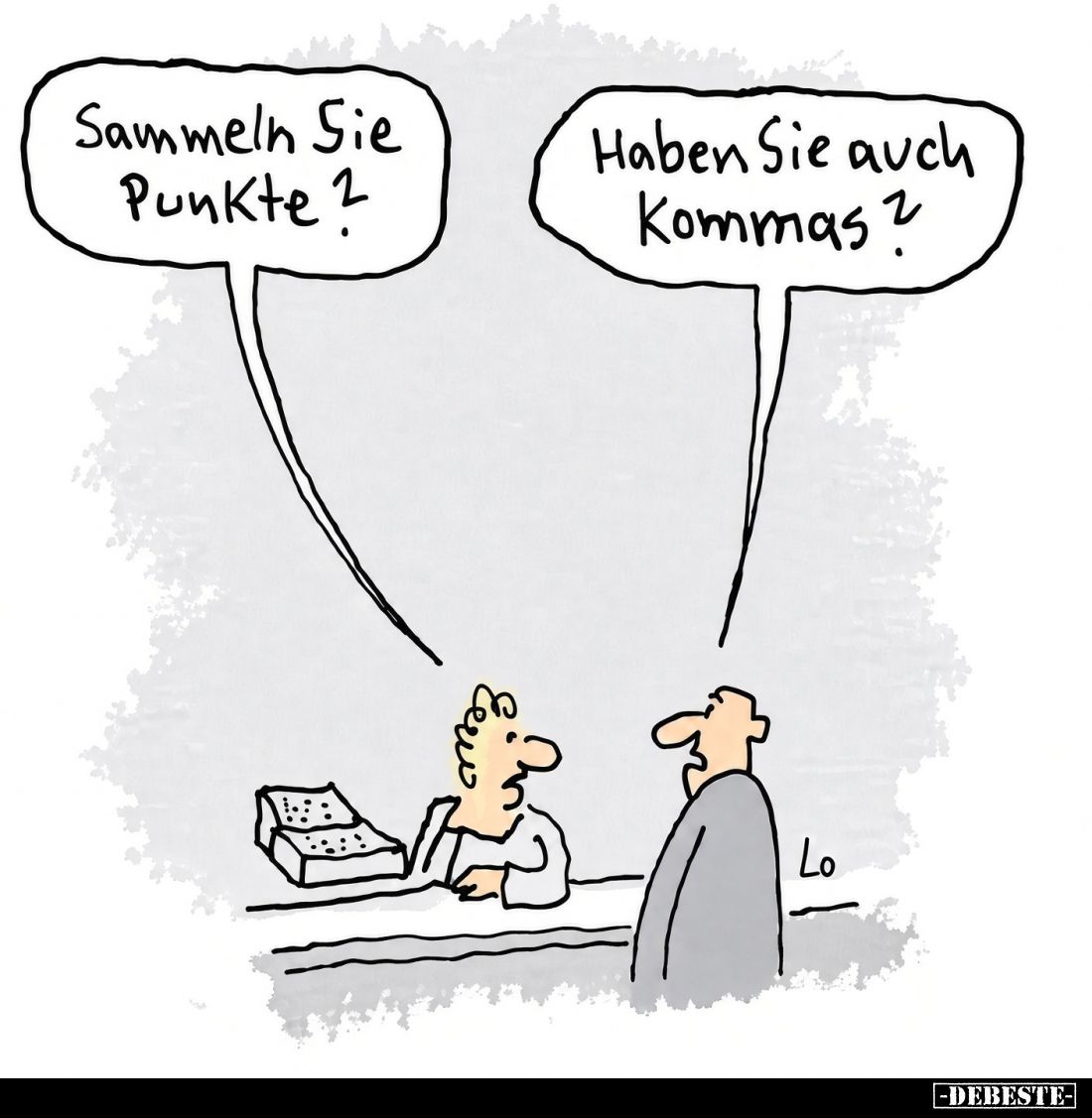 Sammeln Sie Punkte?
Haben Sie auch Kommas?
