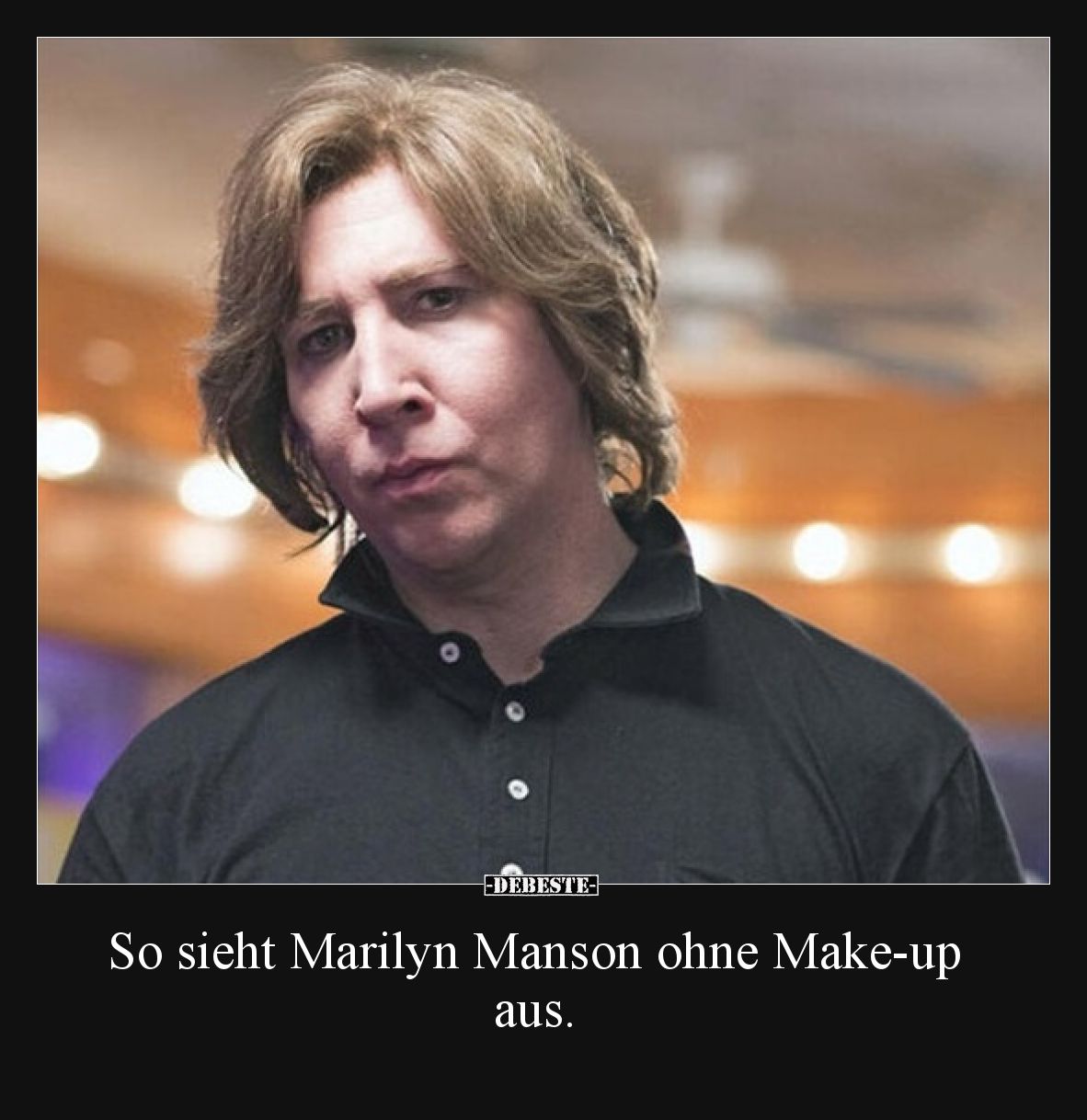 So sieht Marilyn Manson ohne Make-up aus.