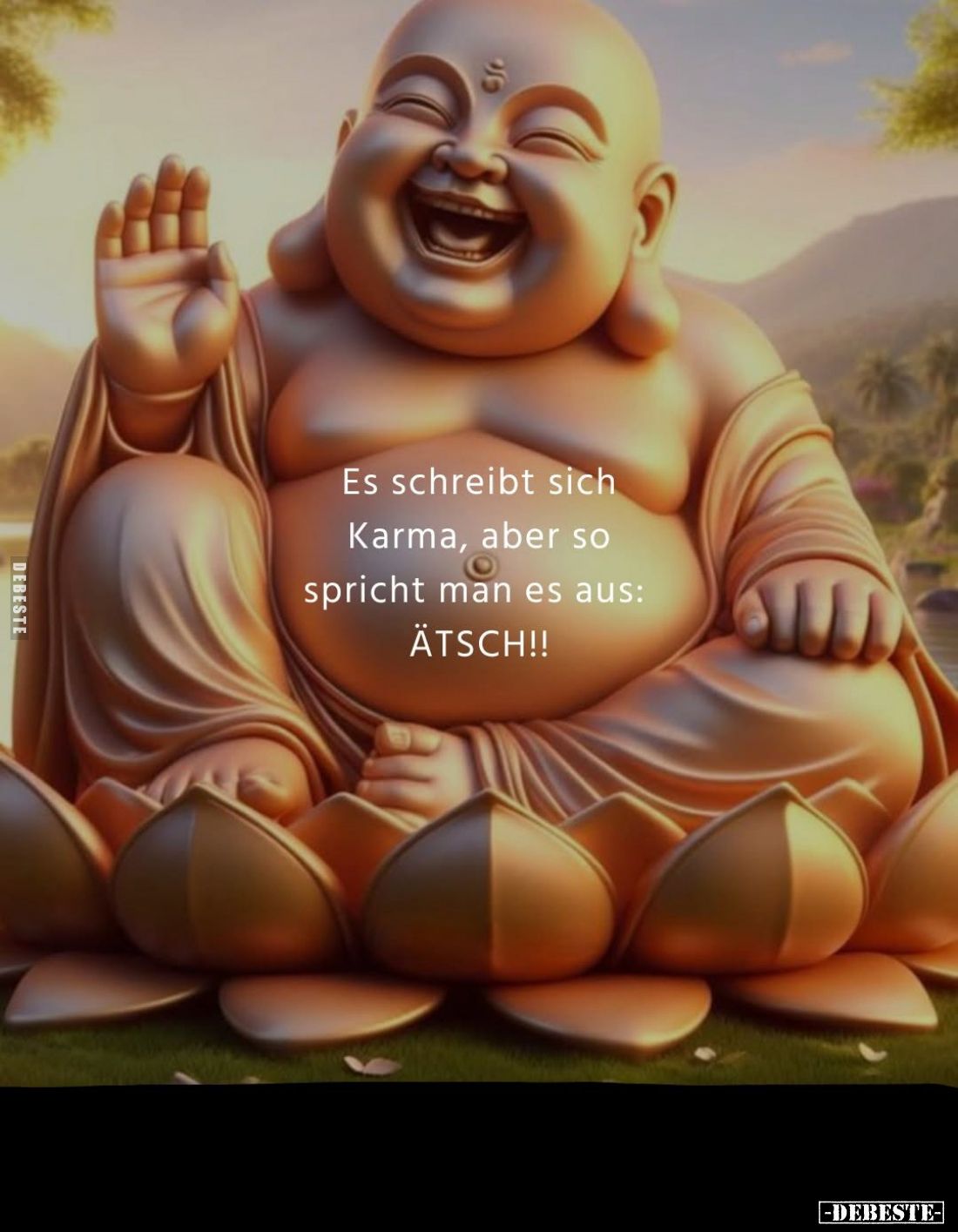 Es schreibt sich Karma, aber so spricht man es aus: ÄTSCH!!