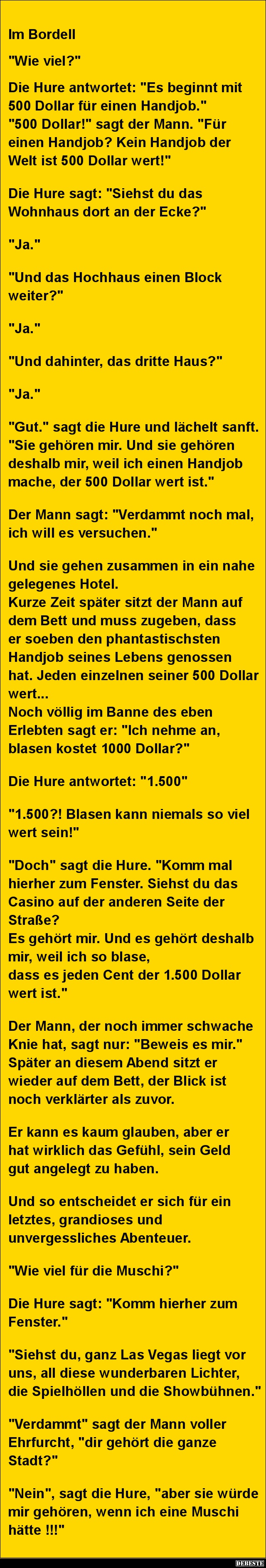 'Wie viel?'.. Die Hure antwortet: 'Es beginnt mit 500'.. - Lustige Bilder | DEBESTE.de