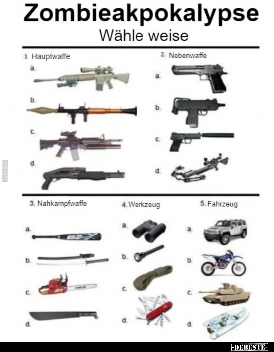 Zombieakpokalypse. Wähle weise.. - Lustige Bilder | DEBESTE.de