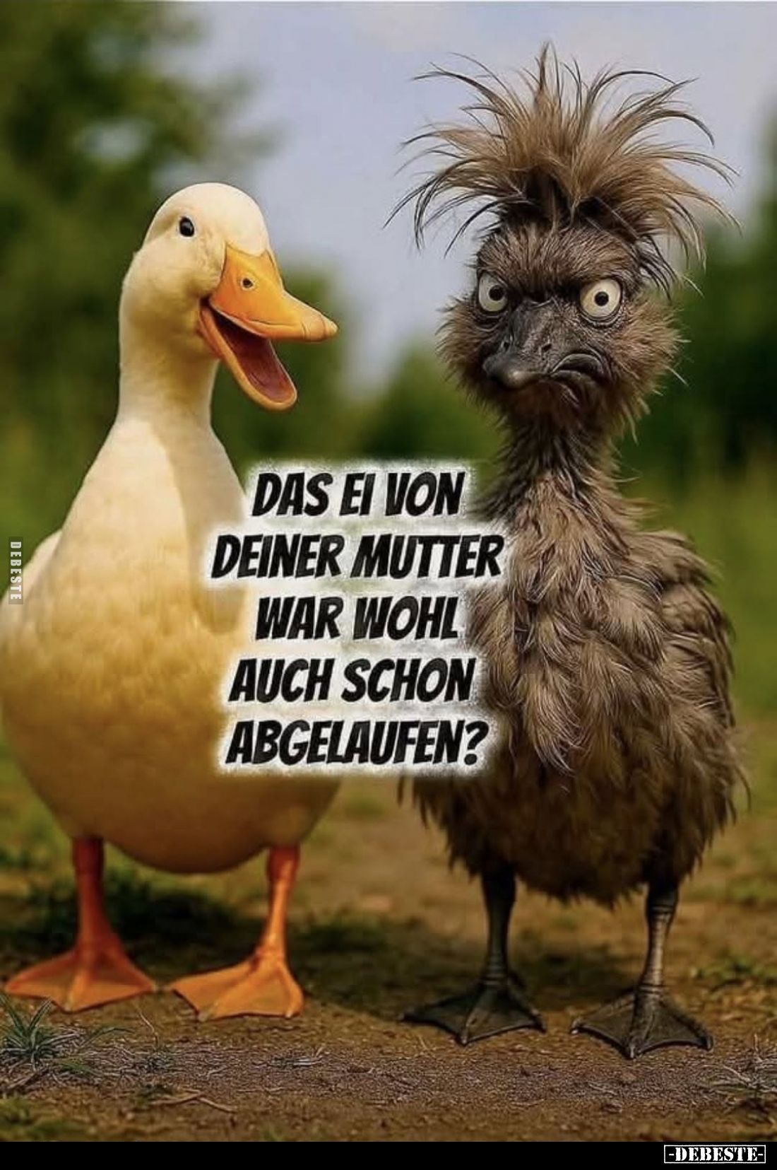 Das Ei von deiner Mutter war wohl auch schon abgelaufen?