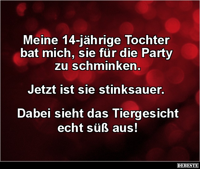 Meine 14-jährige Tochter bat mich, sie für die Party zu schminken.. - Lustige Bilder | DEBESTE.de