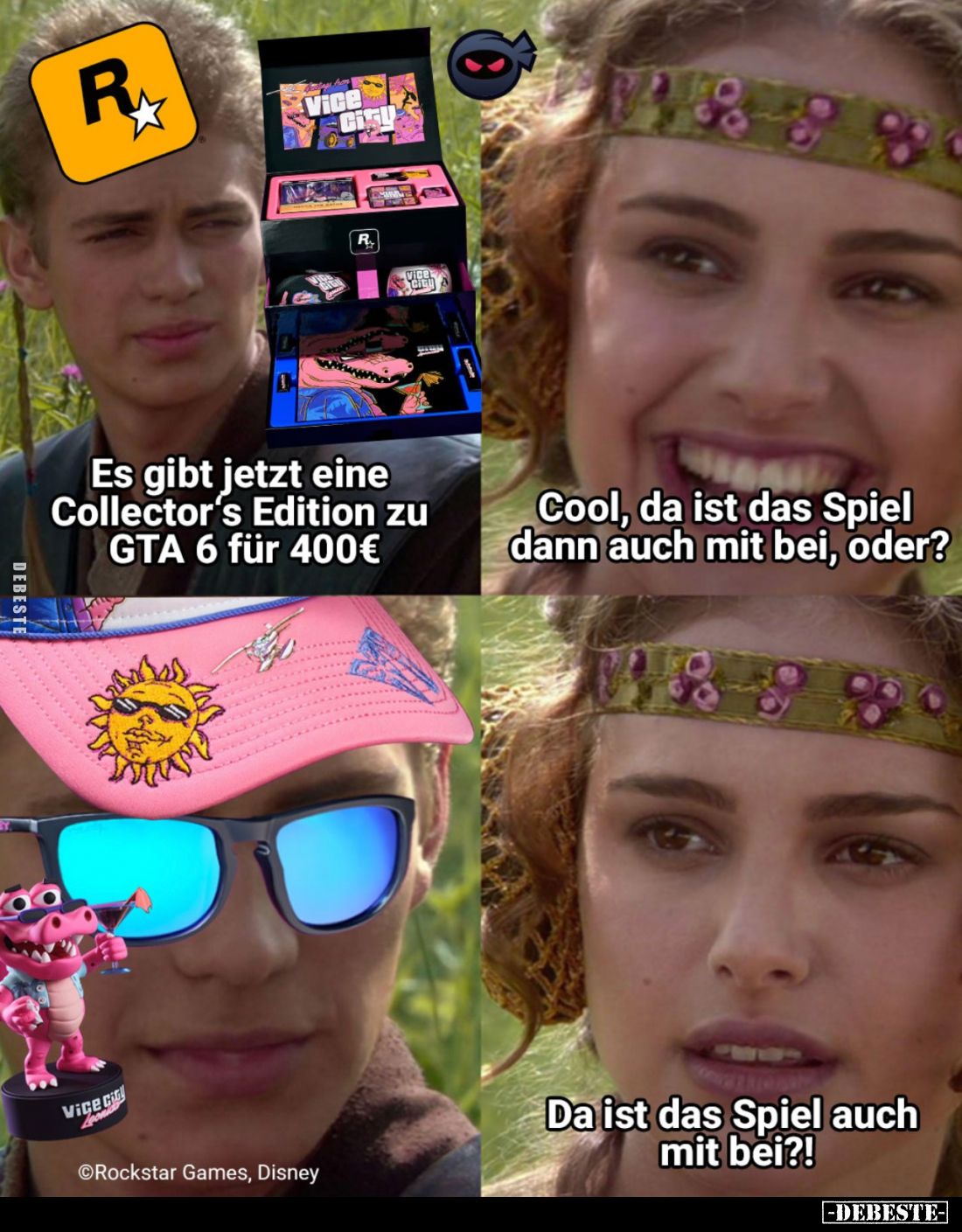 Es gibt jetzt eine Collector’s Edition zu GTA 6 für 400€.

Cool, da ist das Spiel dann auch mit bei, oder?

Da ist das Sp...