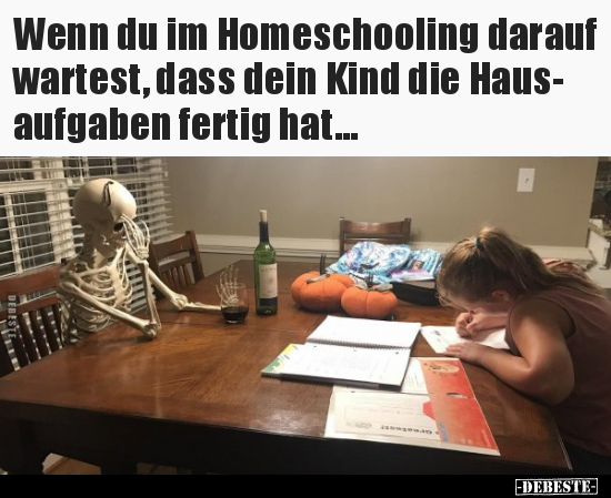 Wenn du im Homeschooling darauf wartest, dass dein Kind die.. - Lustige Bilder | DEBESTE.de