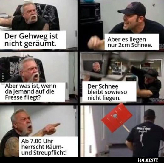 Der Gehweg ist nicht geräumt.. - Lustige Bilder | DEBESTE.de