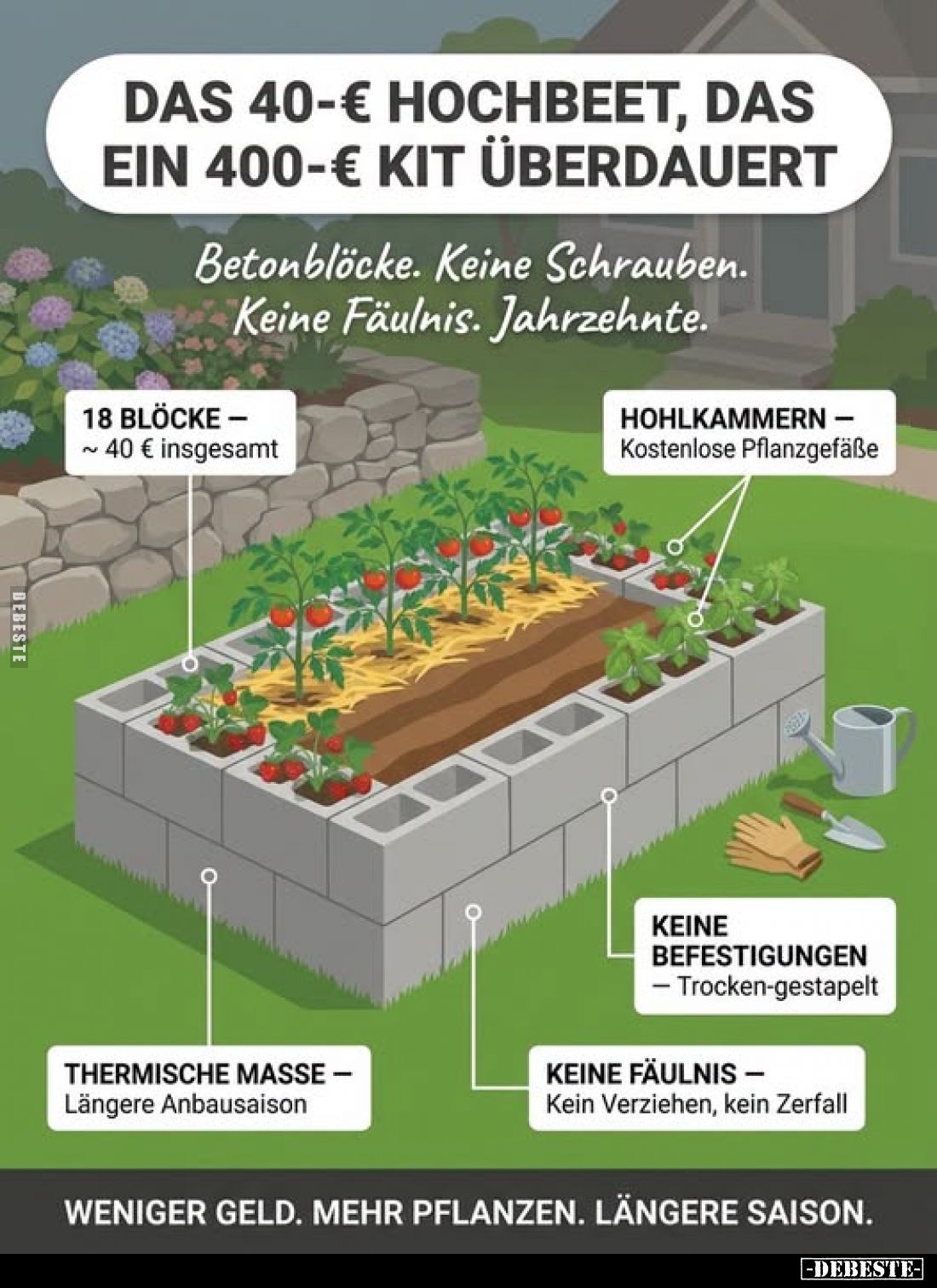DAS 40-€ HOCHBEET, DAS EIN 400-€ KIT ÜBERDAUERT.. - Lustige Bilder | DEBESTE.de