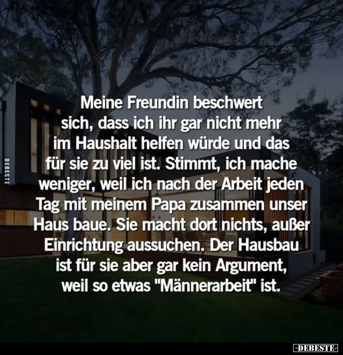 Meine Freundin beschwert sich, dass ich ihr gar nicht mehr im Haushalt helfen würde und das für sie zu viel ist. Stimmt, ich ...