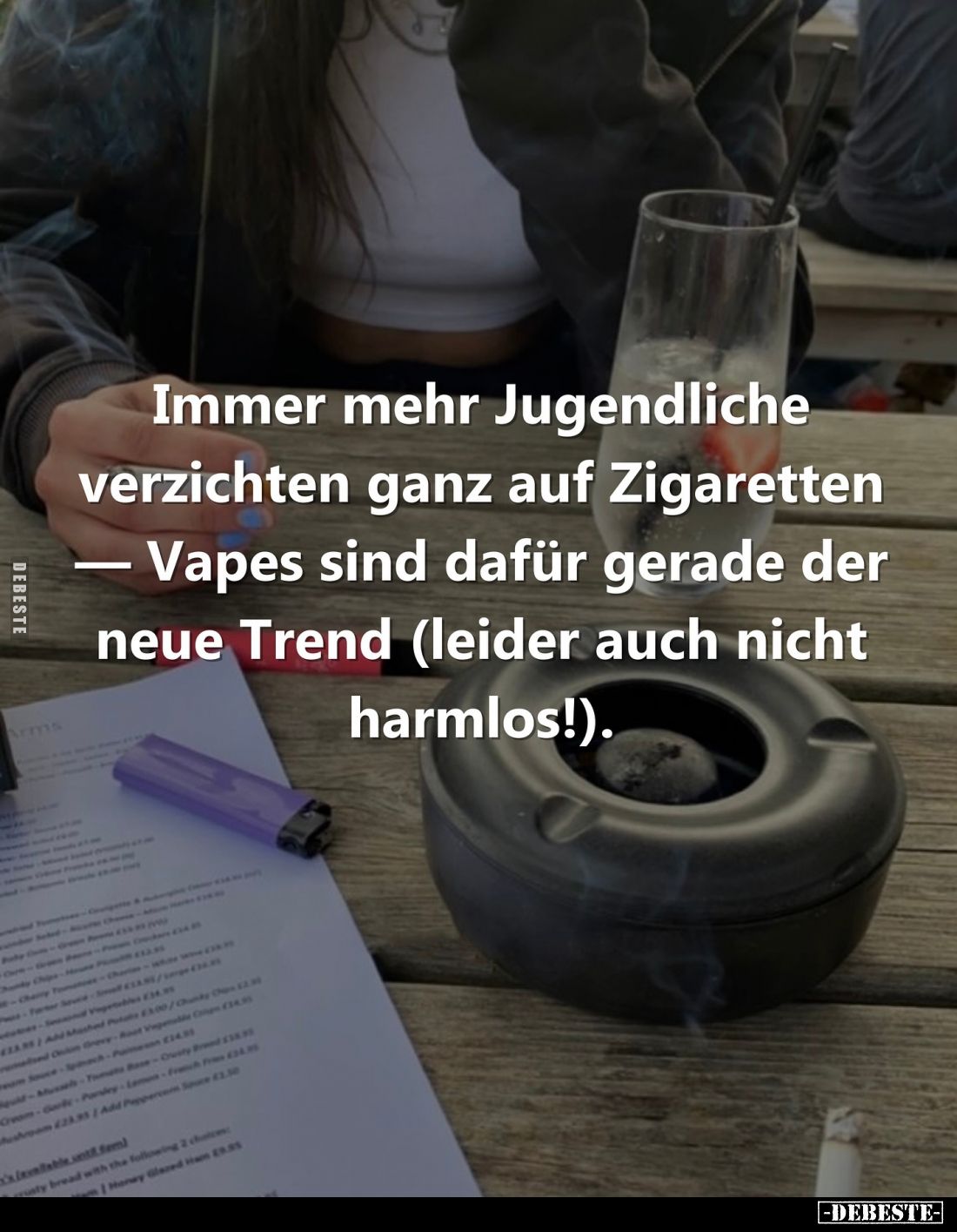Immer mehr Jugendliche verzichten ganz auf Zigaretten - Vapes sind dafür gerade der neue Trend (leider auch nicht harmlos!).