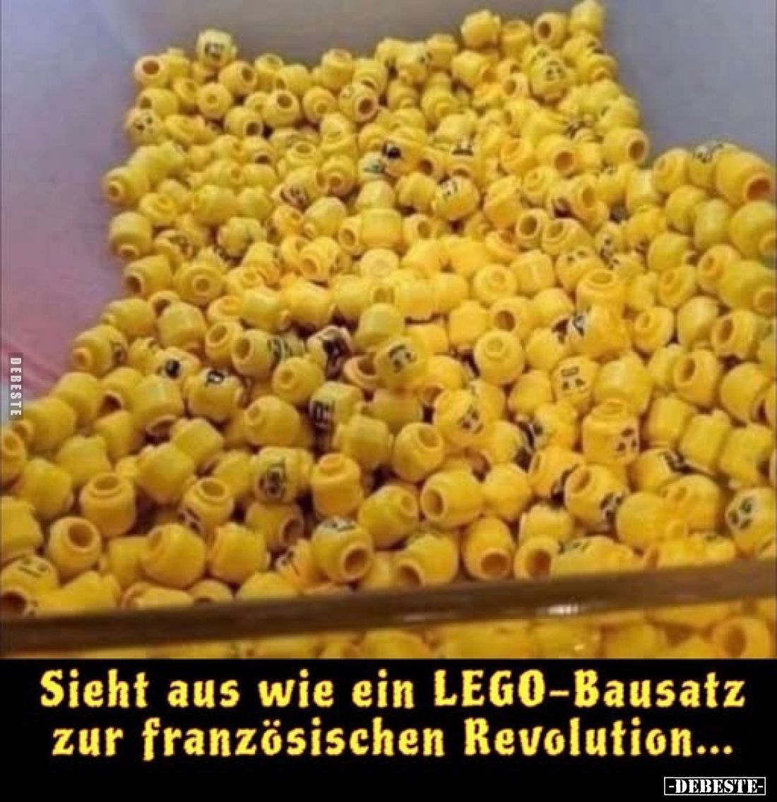 Sieht aus wie ein LEGO-Bausatz zur französischen Revolution...