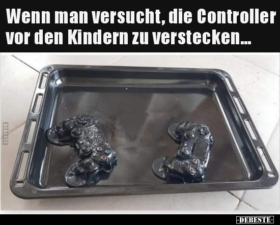Wenn man versucht, die Controller vor den Kindern zu.. - Lustige Bilder | DEBESTE.de