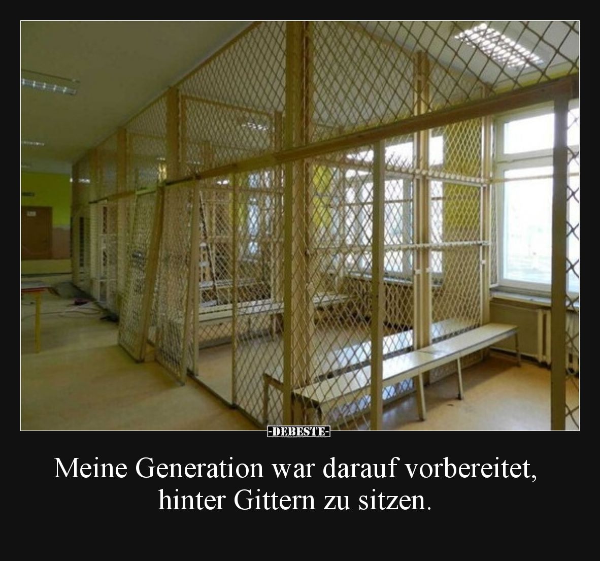 Meine Generation war darauf vorbereitet, hinter Gittern zu sitzen.