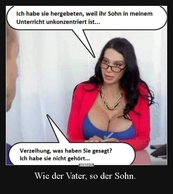 Wie der Vater, so der Sohn...
