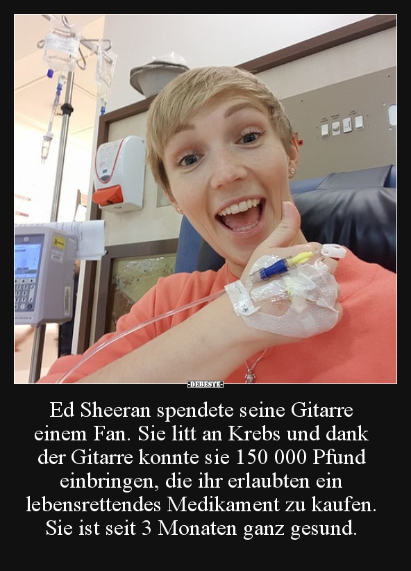Ed Sheeran spendete seine Gitarre einem Fan.. - Lustige Bilder | DEBESTE.de
