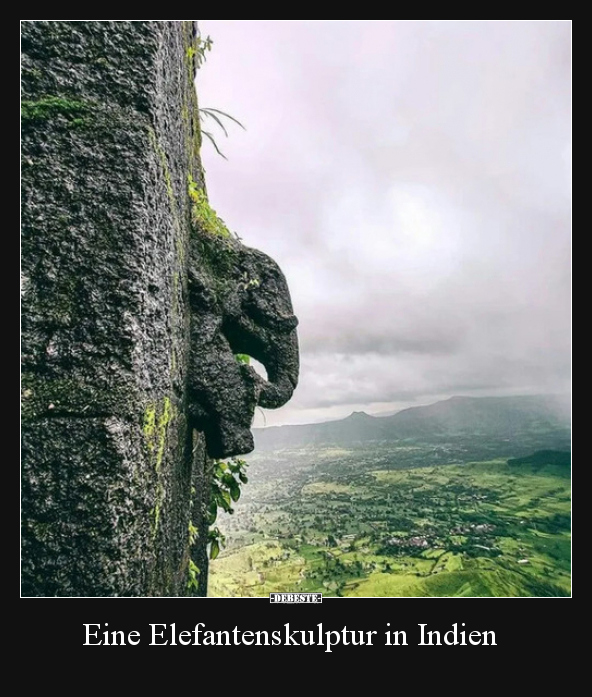 Eine Elefantenskulptur in Indien.. - Lustige Bilder | DEBESTE.de