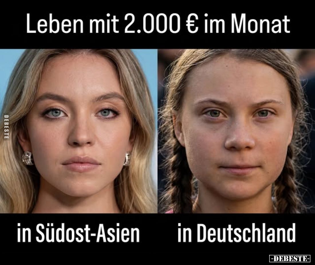 Leben mit 2.000 € im Monat
in Südost-Asien
in Deutschland