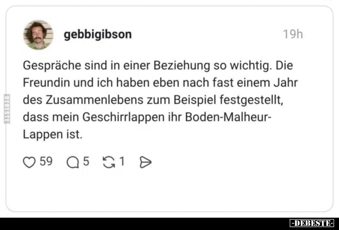 Gespräche sind in einer Beziehung so wichtig. Die Freundin.. - Lustige Bilder | DEBESTE.de