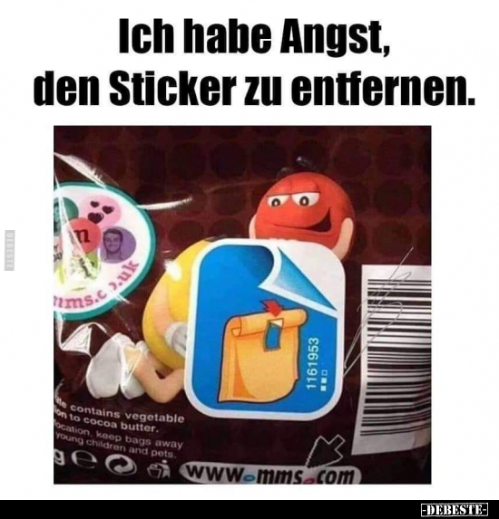 Ich habe Angst, den Sticker zu entfernen... - Lustige Bilder | DEBESTE.de