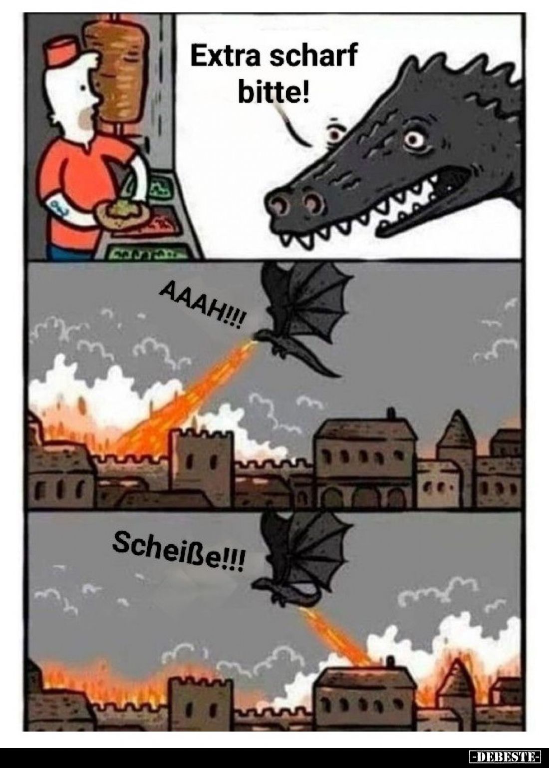 Extra scharf bitte! - 
Ahhh! Scheiße!!!