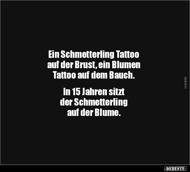 Ein Schmetterling Tattoo auf der Brust.. - Lustige Bilder | DEBESTE.de
