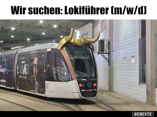 Wir suchen: Lokiführer (m/w/d).. - Lustige Bilder | DEBESTE.de
