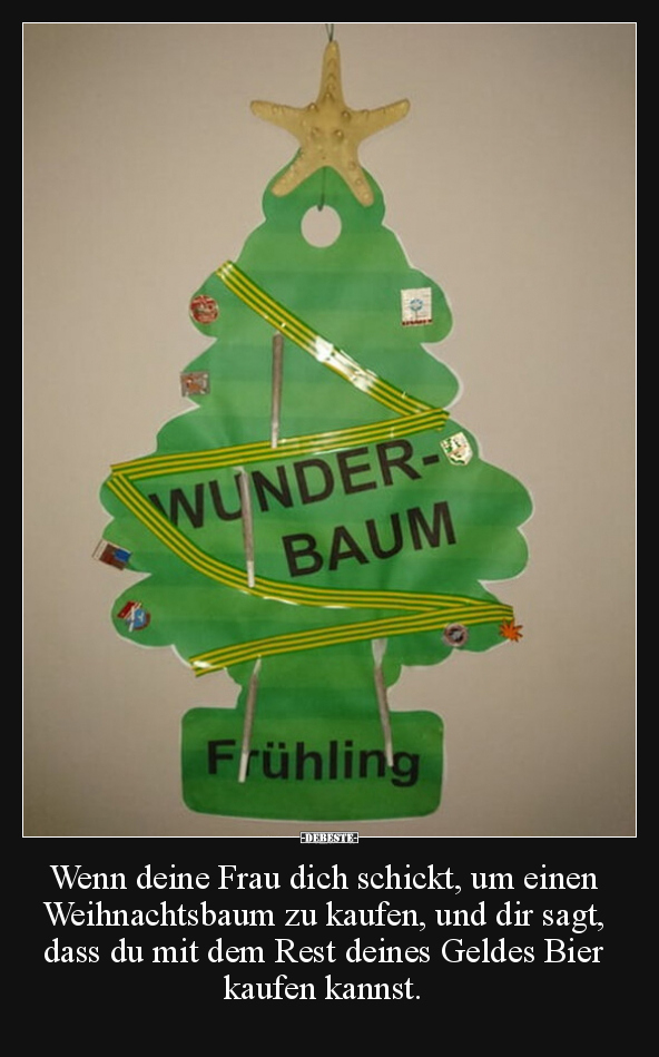 Wenn deine Frau dich schickt, um einen Weihnachtsbaum zu.. - Lustige Bilder | DEBESTE.de