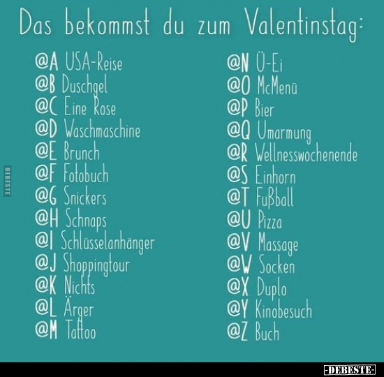 Das bekommst du zum Valentinstag.. - Lustige Bilder | DEBESTE.de