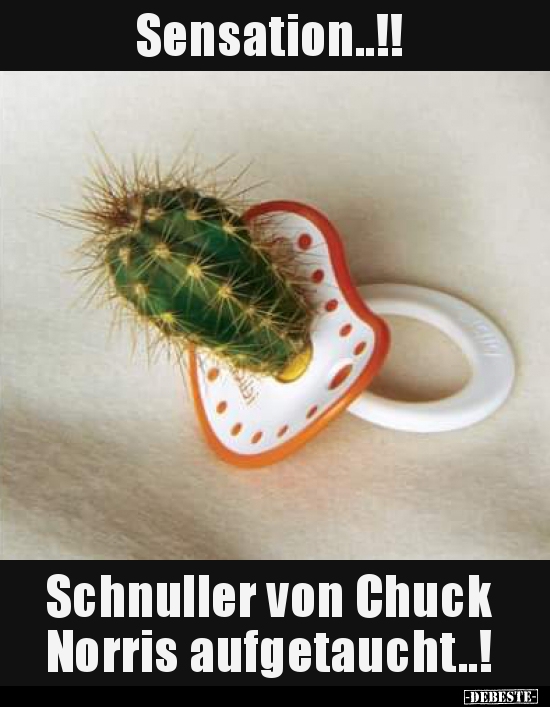 Sensation..!! Schnuller von Chuck Norris.. - Lustige Bilder | DEBESTE.de