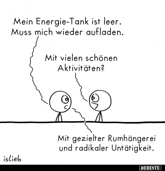 Mein Energie-Tank ist leer.. - Lustige Bilder | DEBESTE.de