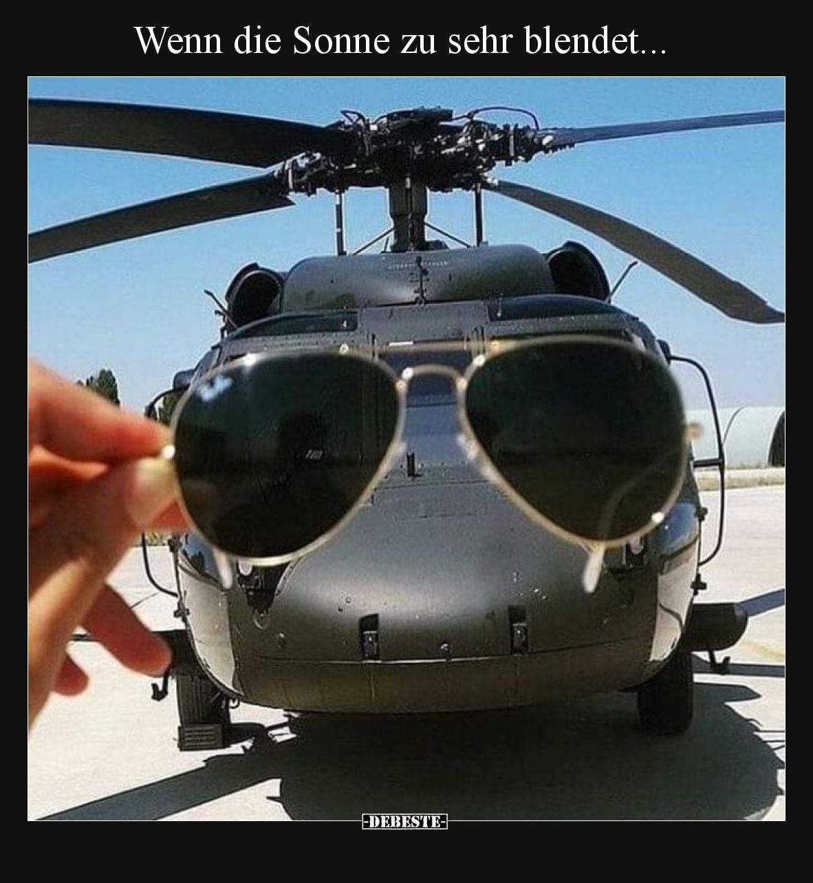 Wenn die Sonne zu sehr blendet...