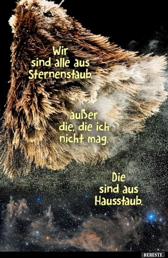 Wir sind alle aus Sternenstaub.. - Lustige Bilder | DEBESTE.de