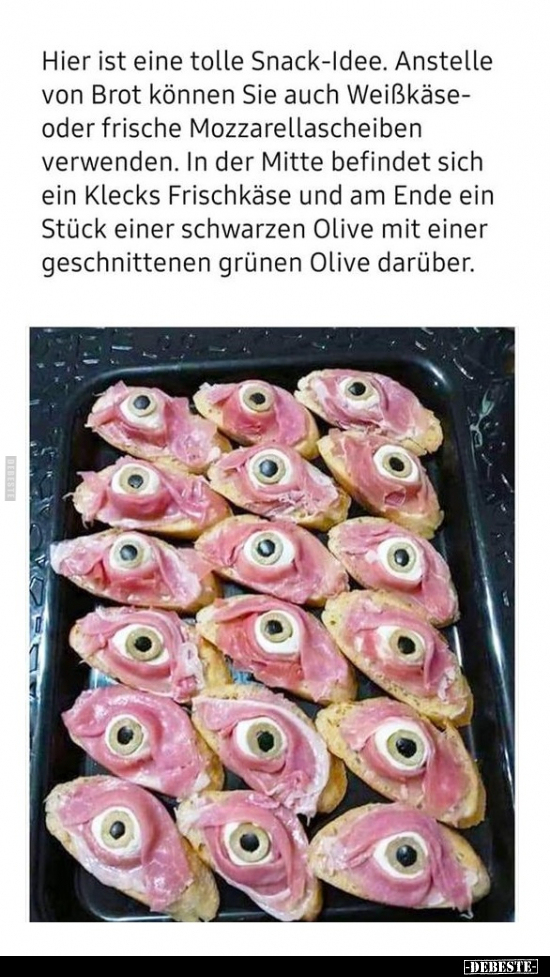 Hier ist eine tolle Snack-Idee.. - Lustige Bilder | DEBESTE.de