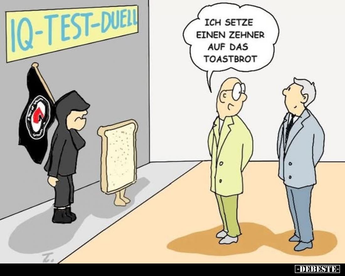 Ich setze einen Zehner auf das Toastbrot