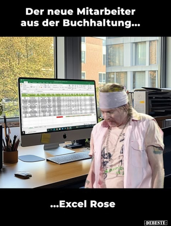 Neue, Mitarbeiter, Buchhaltung, Excel