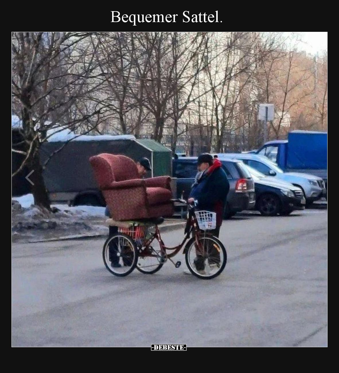 Bequemer Sattel.