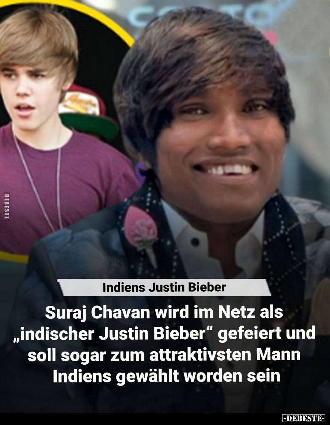 Indiens Justin Bieber. -
Suraj Chavan wird im Netz als "indischer Justin Bieber" gefeiert und soll sogar zum attra...