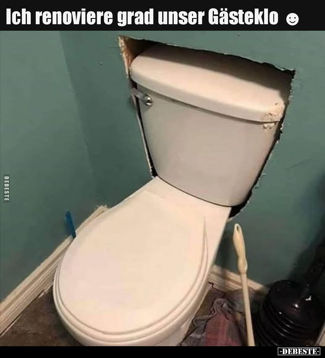 Ich renoviere grad unser Gästeklo.