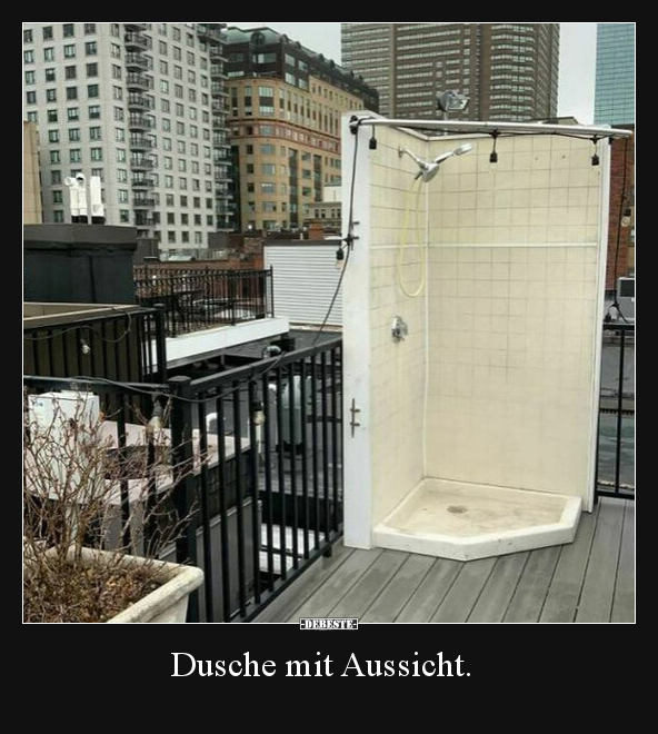 Dusche mit Aussicht... - Lustige Bilder | DEBESTE.de