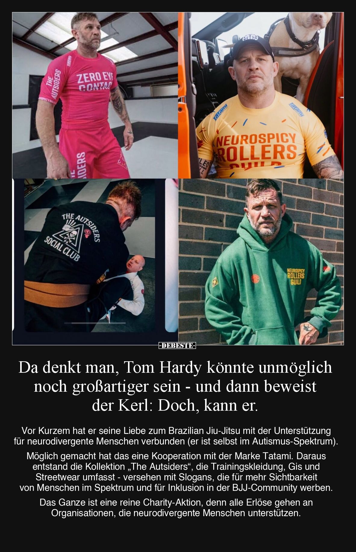 Da denkt man, Tom Hardy könnte unmöglich noch großartiger sein - und dann beweist der Kerl: Doch, kann er.

Vor Kurzem hat ...