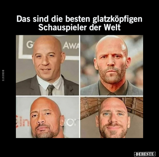 Das sind die besten glatzköpfigen Schauspieler der Welt.. - Lustige Bilder | DEBESTE.de